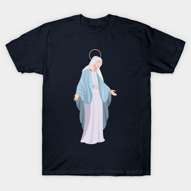 Virgin Mary Assumption T-Shirt by Mako Design 